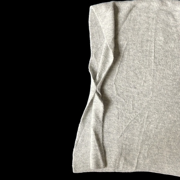 Loft Knit Wrap/Poncho Light Gray M/L - Picture 5 of 6